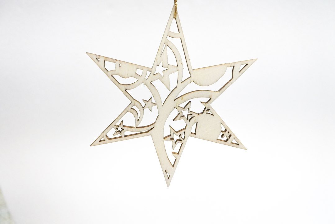 ドイツ・ヴァンデーラの木製オーナメント️.
幅約8cmの星形の中にも
様々な星や月がデザインされています
クリスマスツリーに飾って
お楽しみください🧚
・
寿月すみたやホームページ
Instagram DMからも
お求めできます🕊
お気軽にお申し付けくださいませ🏻
・
・